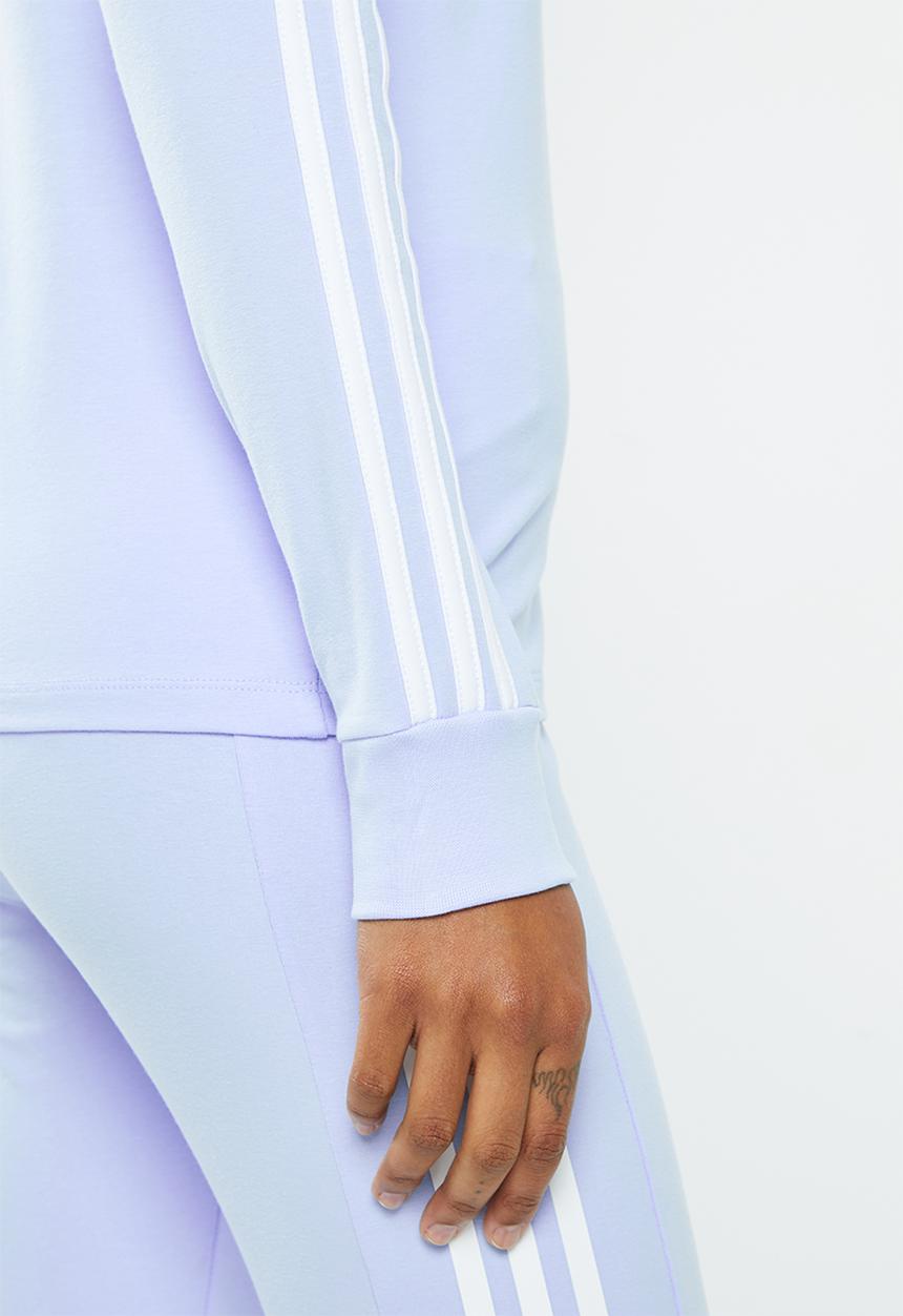 adidas Performance - W 3s long sleeve t - blue dawn/white