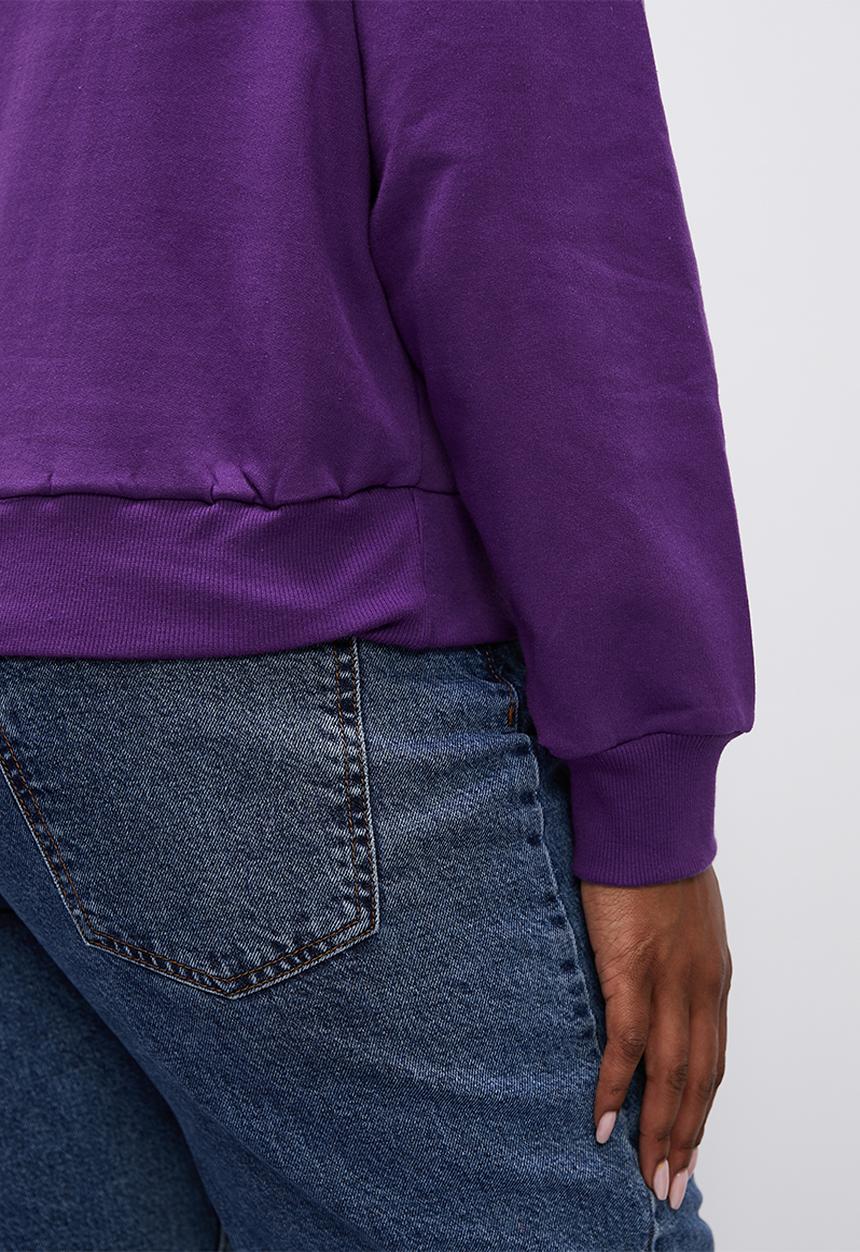 Blake - Crop hoodie - purple