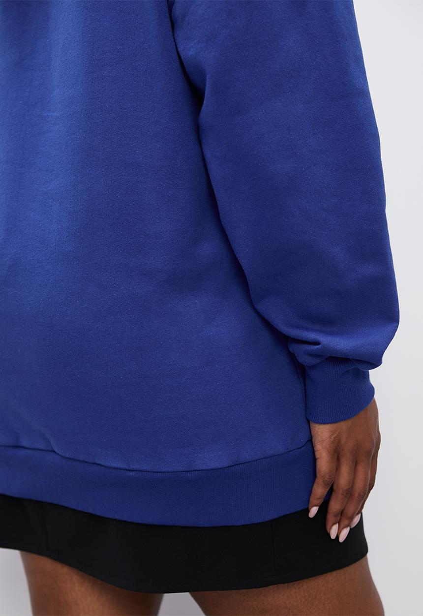 Blake - Graphic slouch hoodie - cobalt