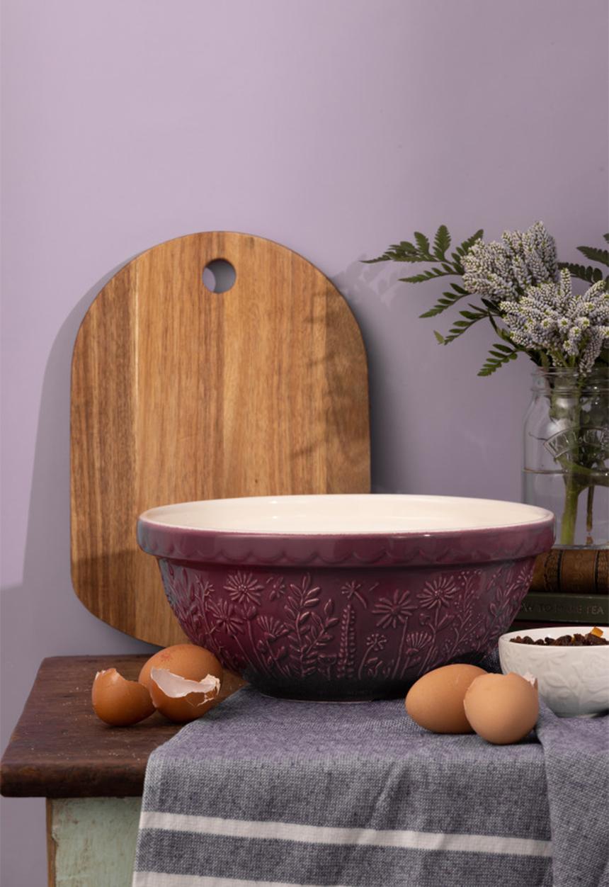 Mason Cash - In The Meadow Mixing Bowl Daisy 26cm - purple