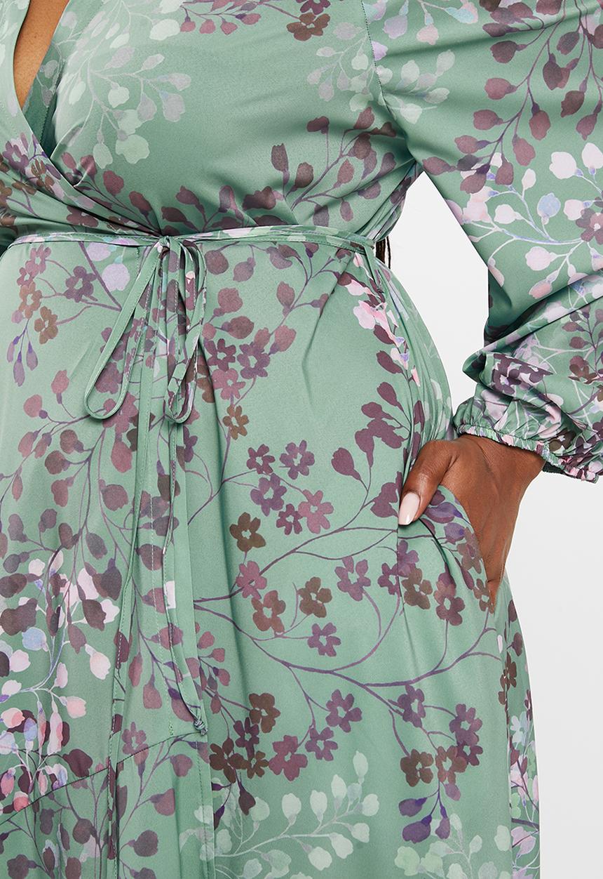 AMANDA LAIRD CHERRY - Plus compass dress - sage