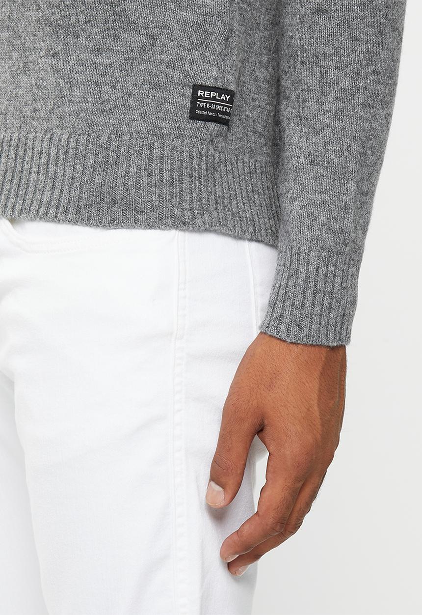 Replay - Maglia sweater - iron melenge 