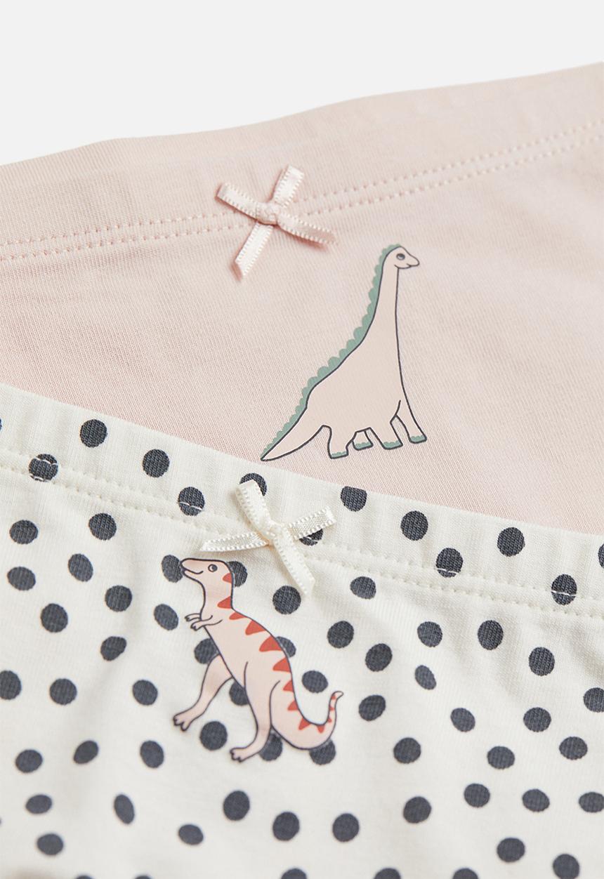 H&M - 3-Pack boxer briefs - light beige/dinosaurs