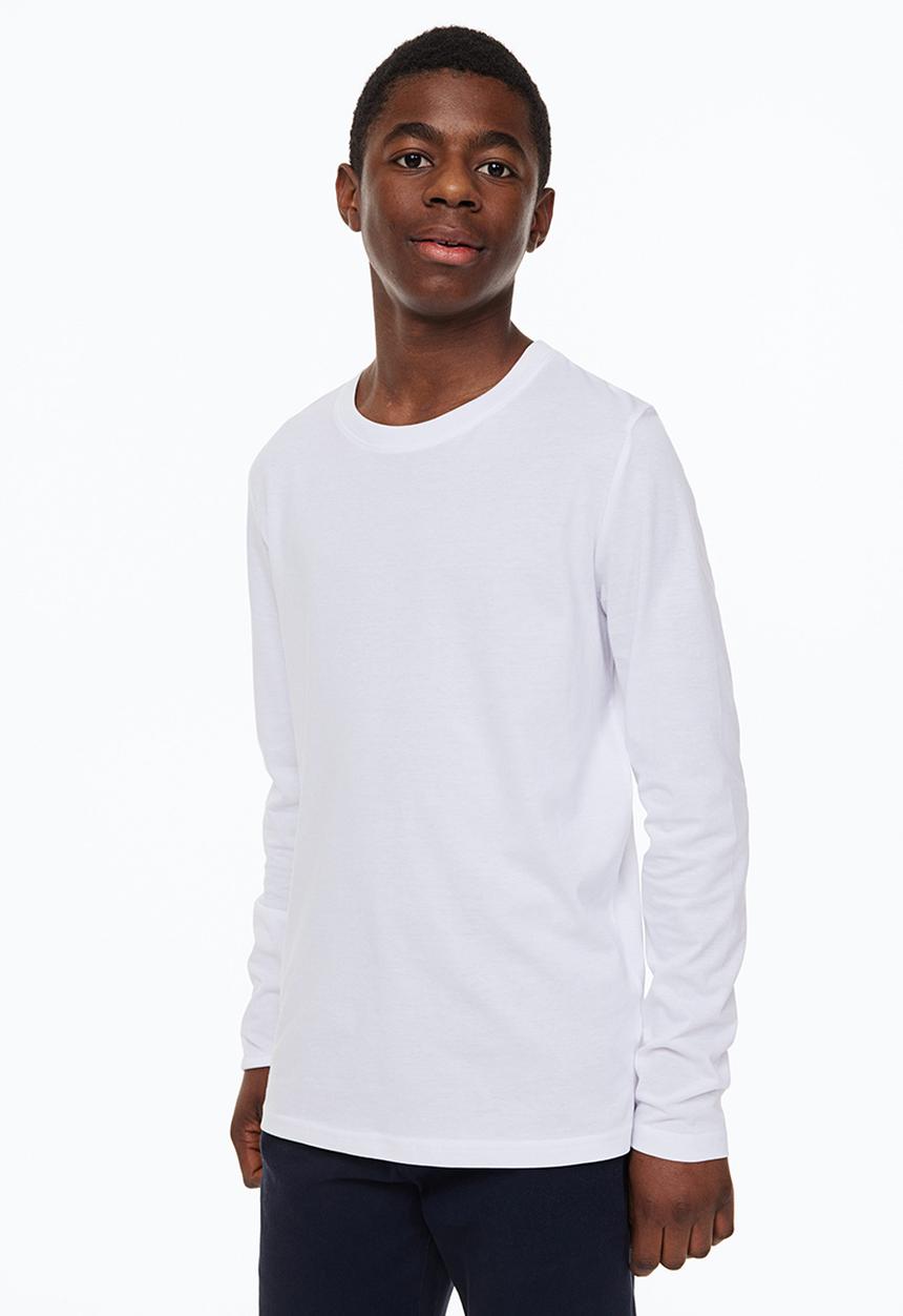 H&M - 2-Pack cotton tops - black/white