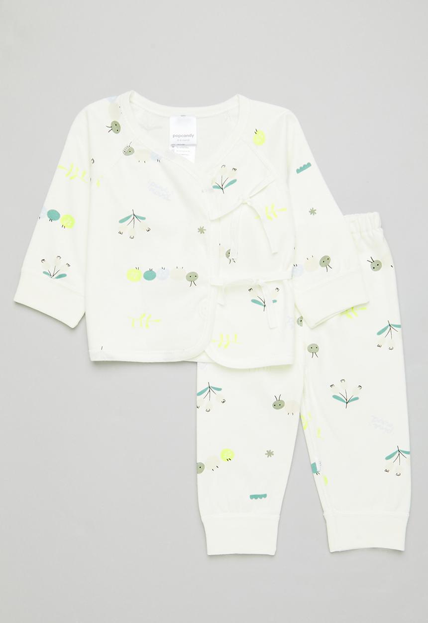 Pop Candy - Baby 2 piece set - white 