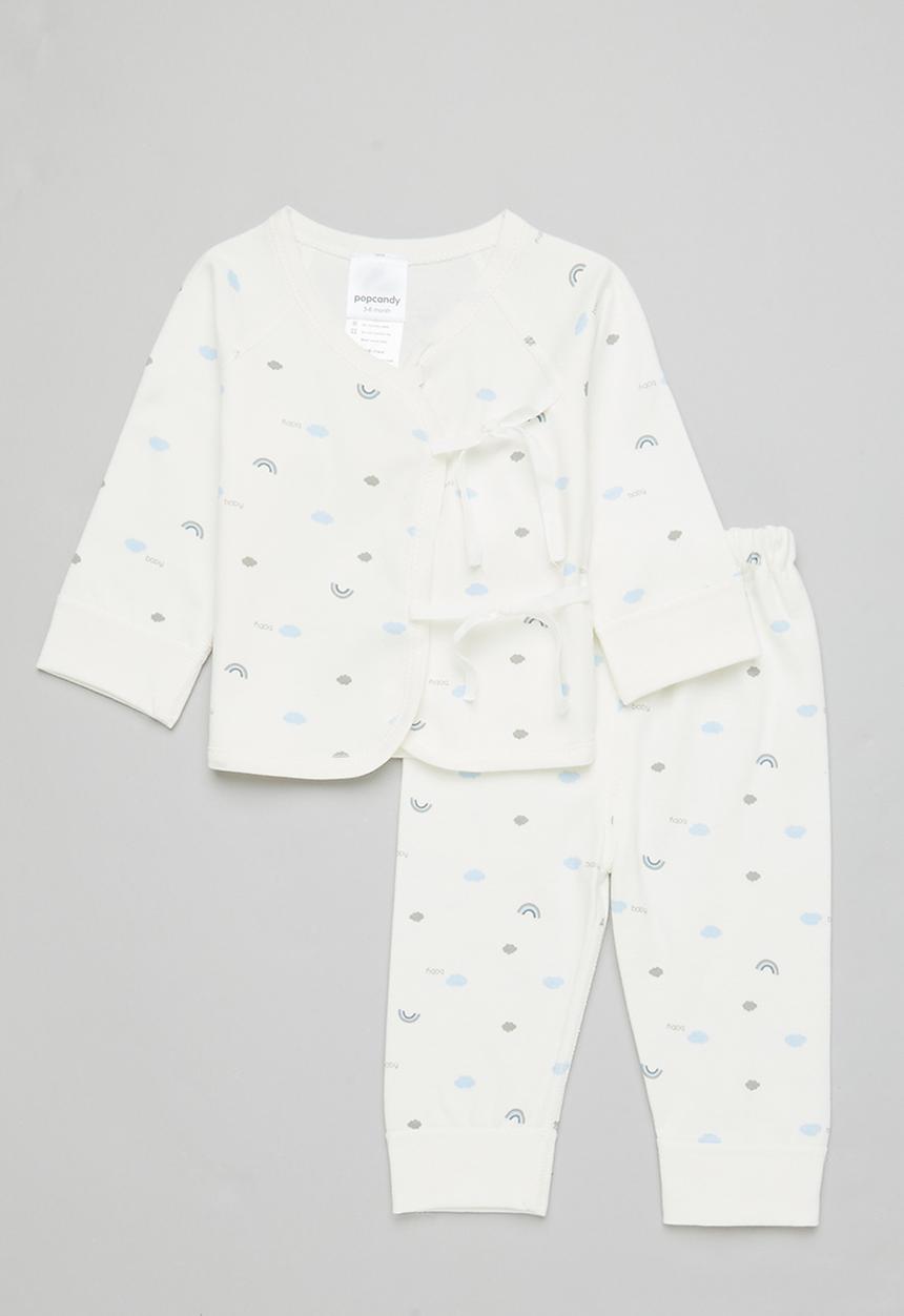 Pop Candy - Baby 2 piece set - white 