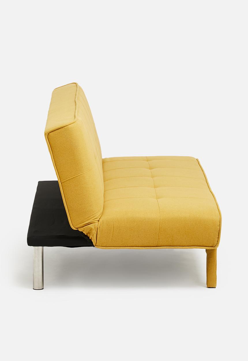 Sixth Floor - Alara 3 seater sofa bed - butter yellow