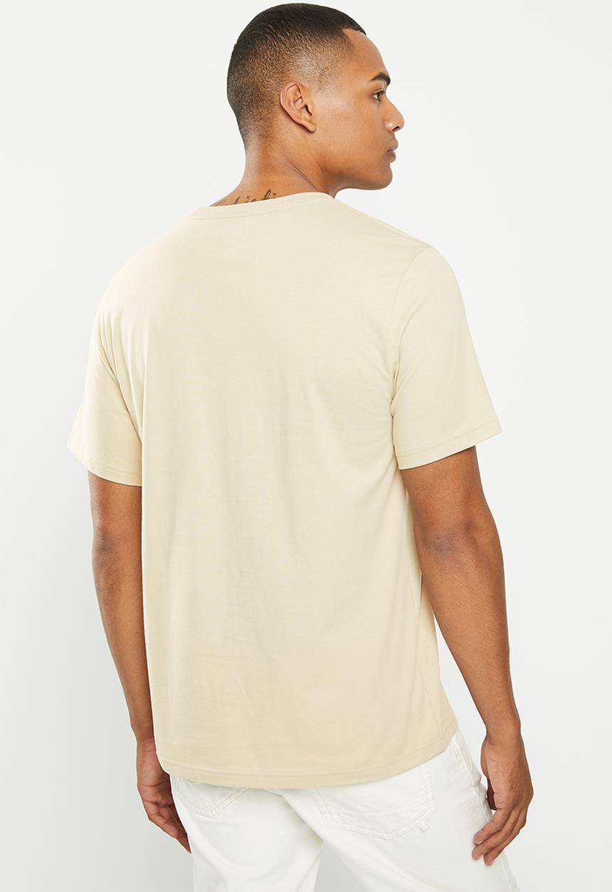 Converse - Converse go-to embroidered star chevron tee - stone