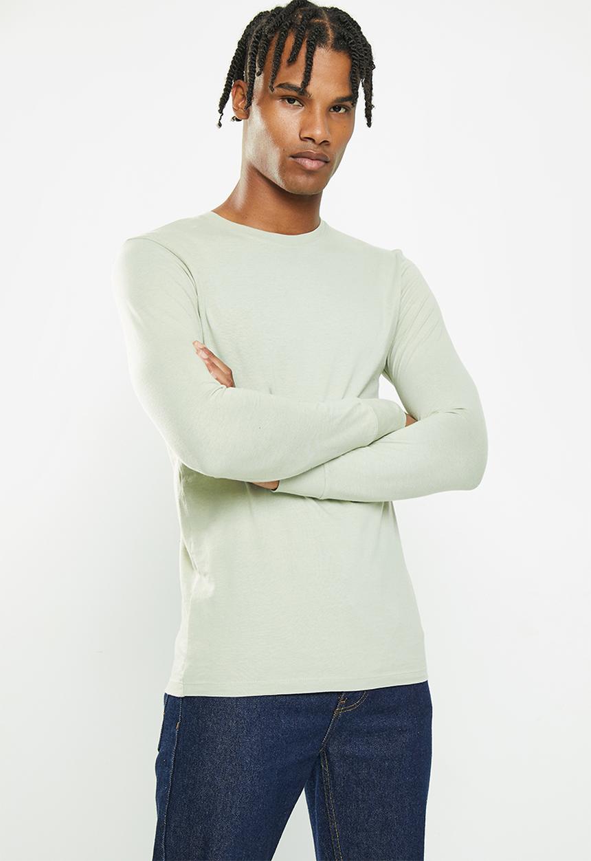 Factorie - Organic long sleeve T-shirt - cool mint