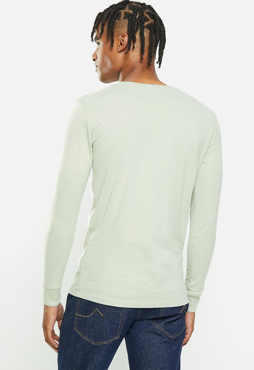 Factorie - Organic long sleeve T-shirt - cool mint