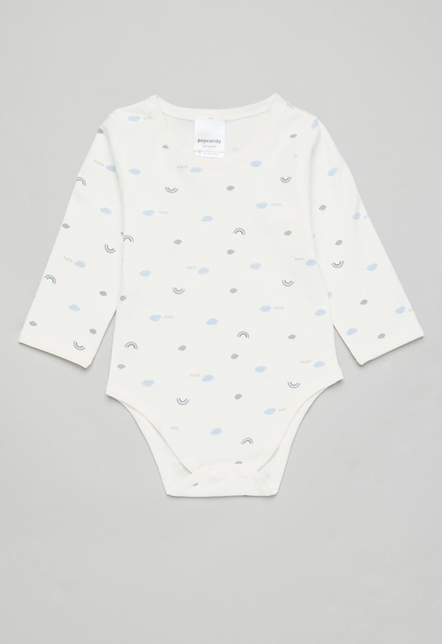 Pop Candy - Baby printed bodyvest - white