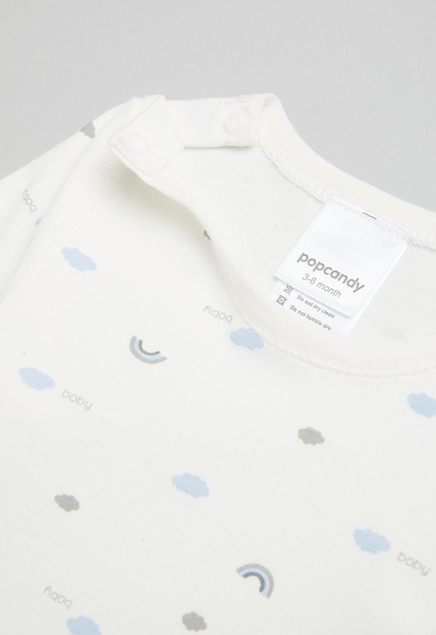Pop Candy - Baby printed bodyvest - white