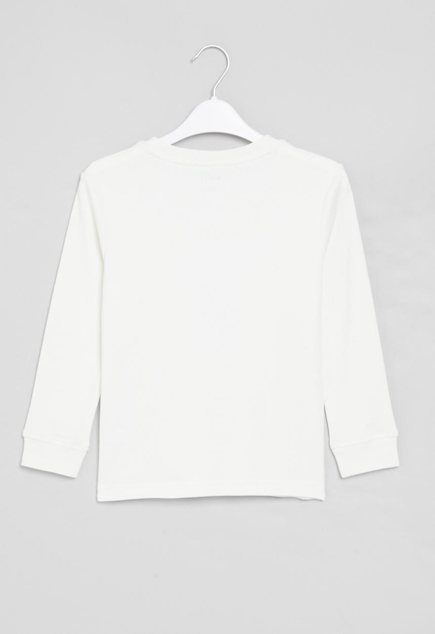 POLO - Boys jackson printed long sleeve tee - milk
