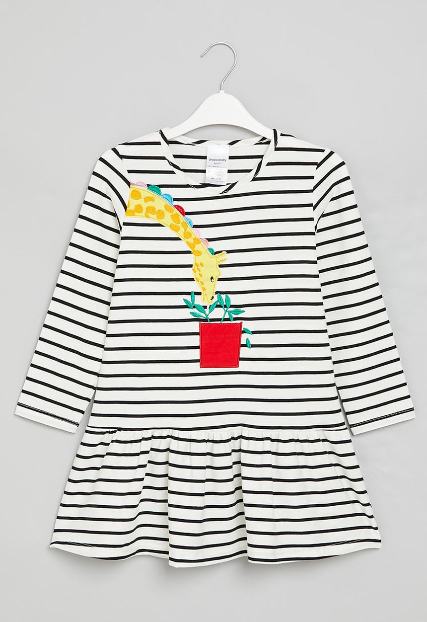 Pop Candy - Stripe dress - black & white
