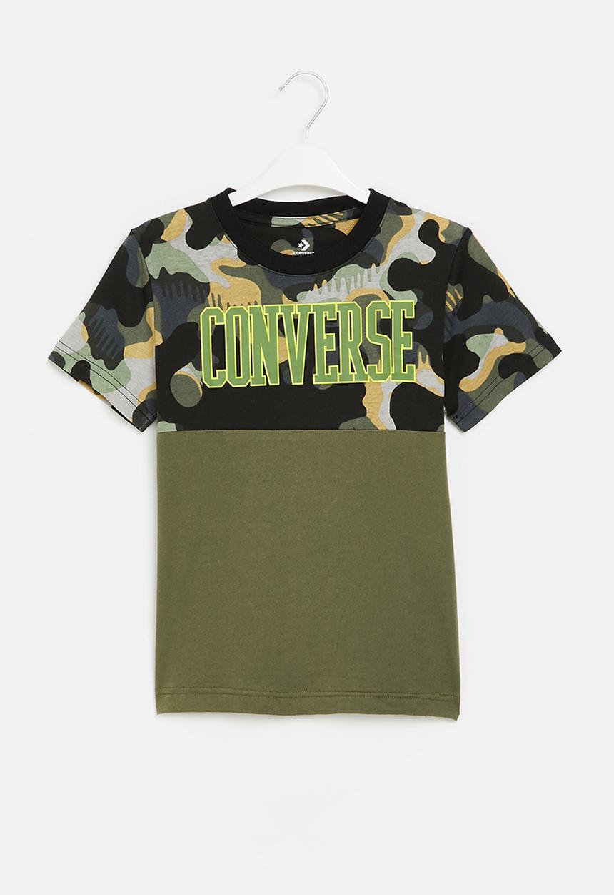 Converse - Cnvb blocked camo short sleeve tee - converse utility