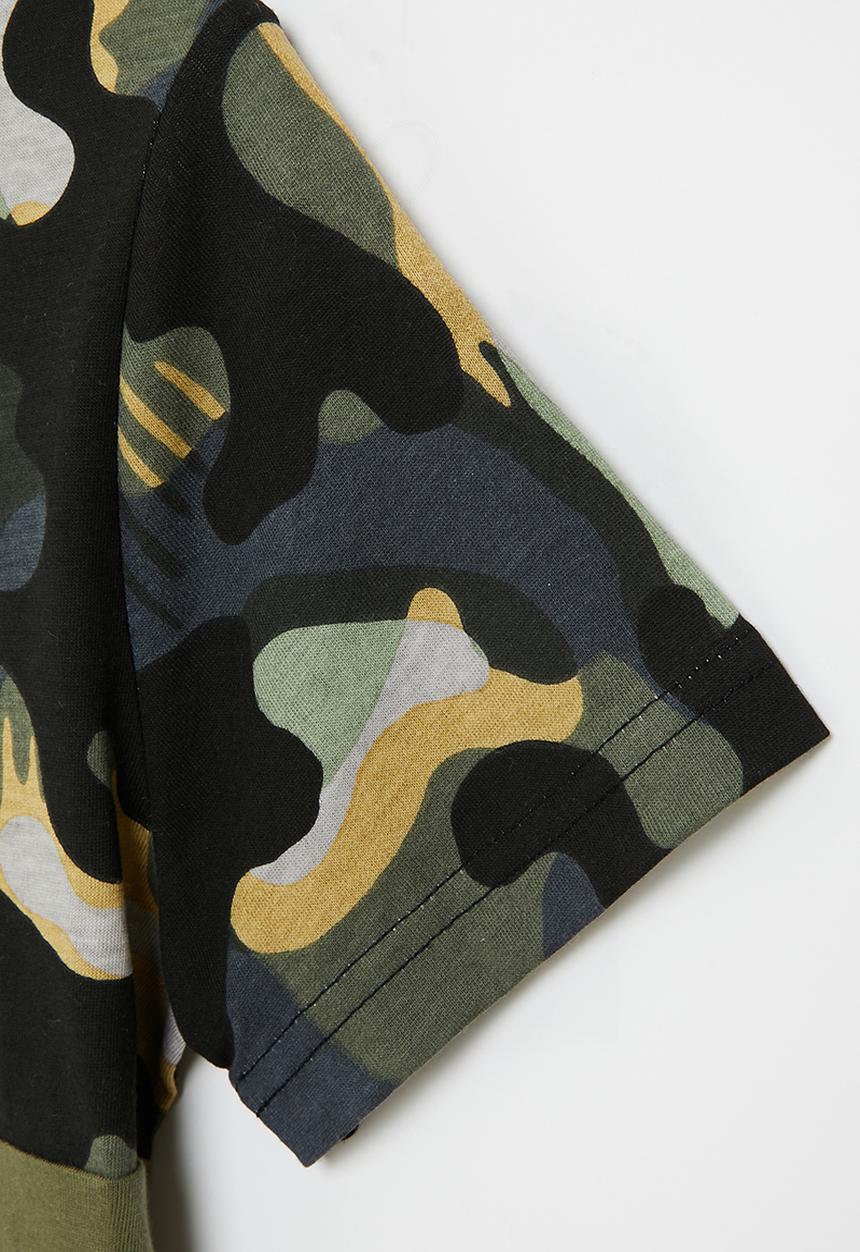 Converse - Cnvb blocked camo short sleeve tee - converse utility