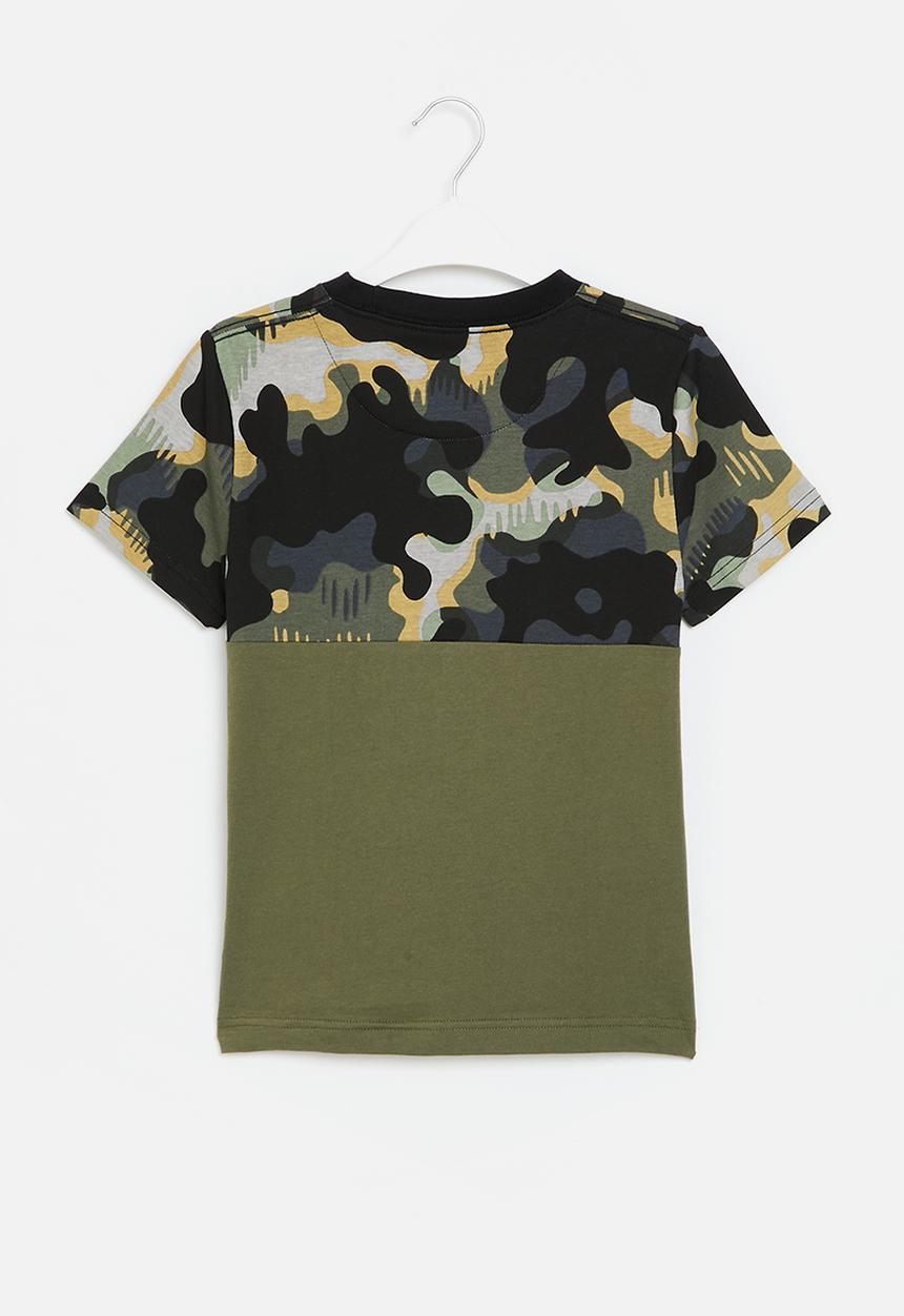 Converse - Cnvb blocked camo short sleeve tee - converse utility
