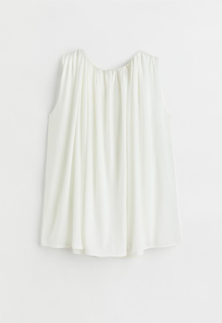 H&M - Sleeveless blouse - white