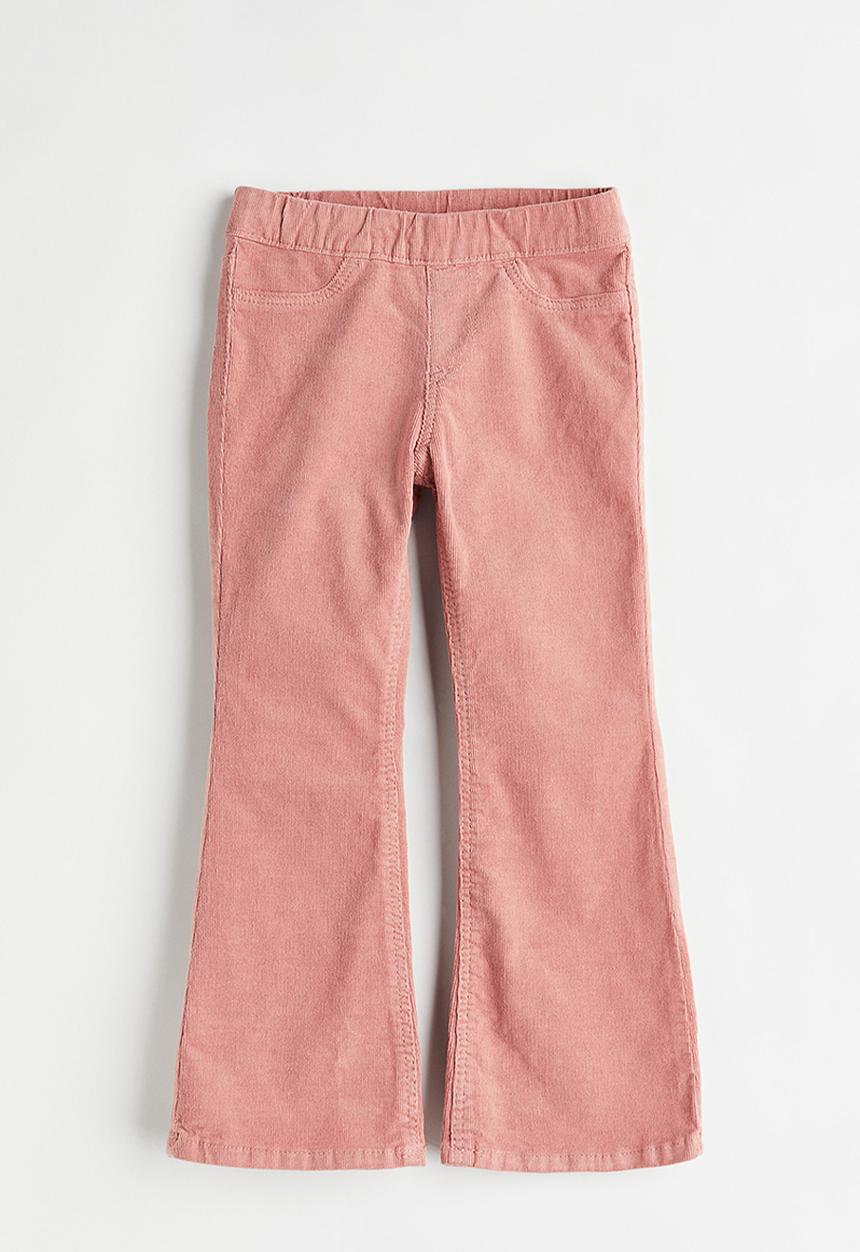H&M - Flared corduroy trousers - old rose