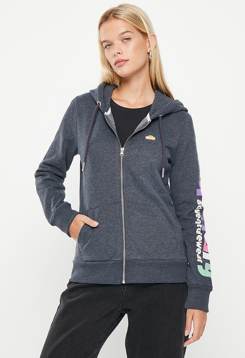 Superdry. - Vintage 90s terrain ziphood - eclipse navy