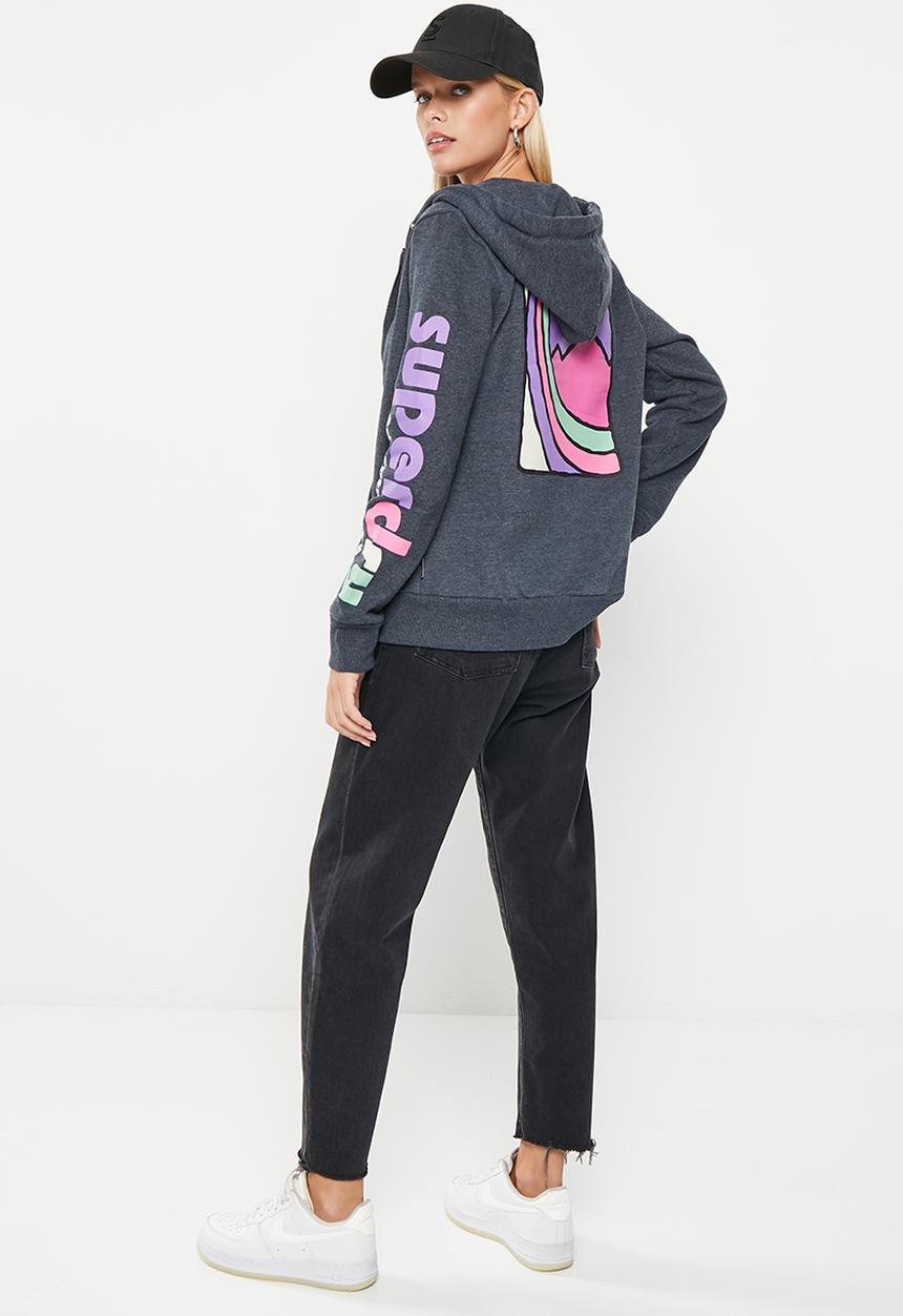 Superdry. - Vintage 90s terrain ziphood - eclipse navy