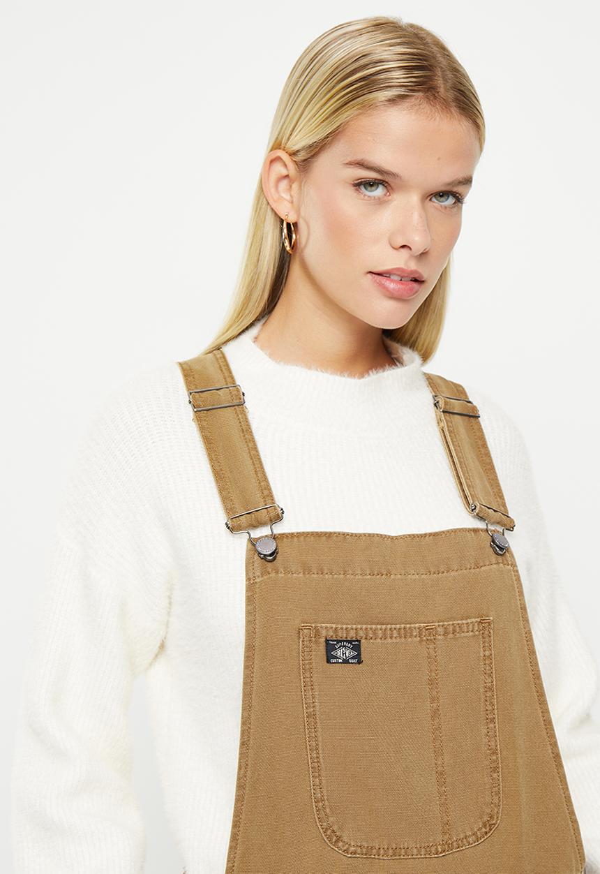 Superdry. - Vintage carpenter dungaree - sandstone