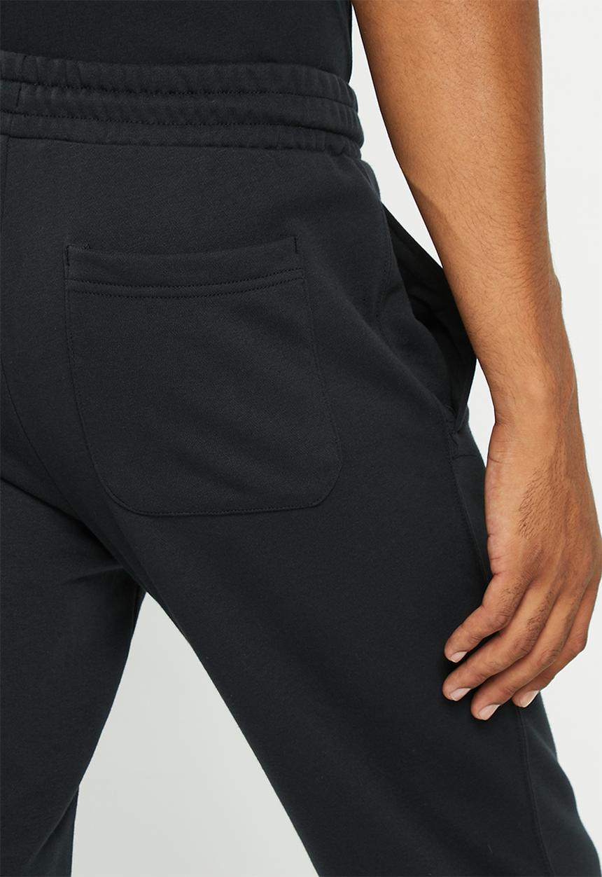 Converse - Converse embroidered star chevron french terry sweatpants- black