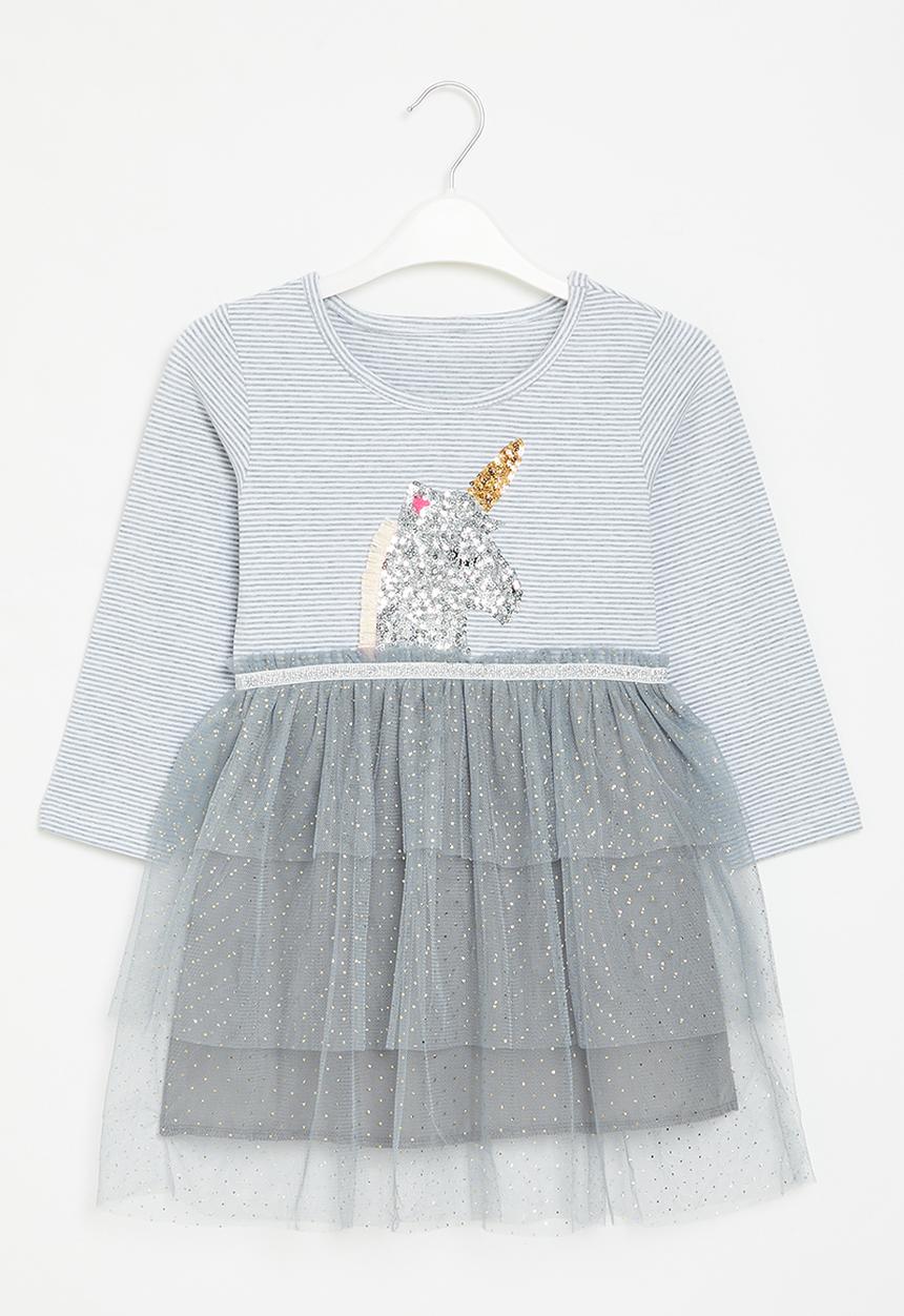 Pop Candy - Unicorn dress - grey