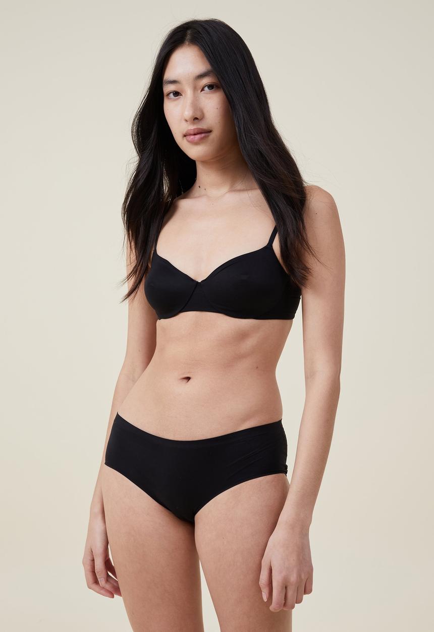 Cotton On - The smoothing hipster boyleg brief - black