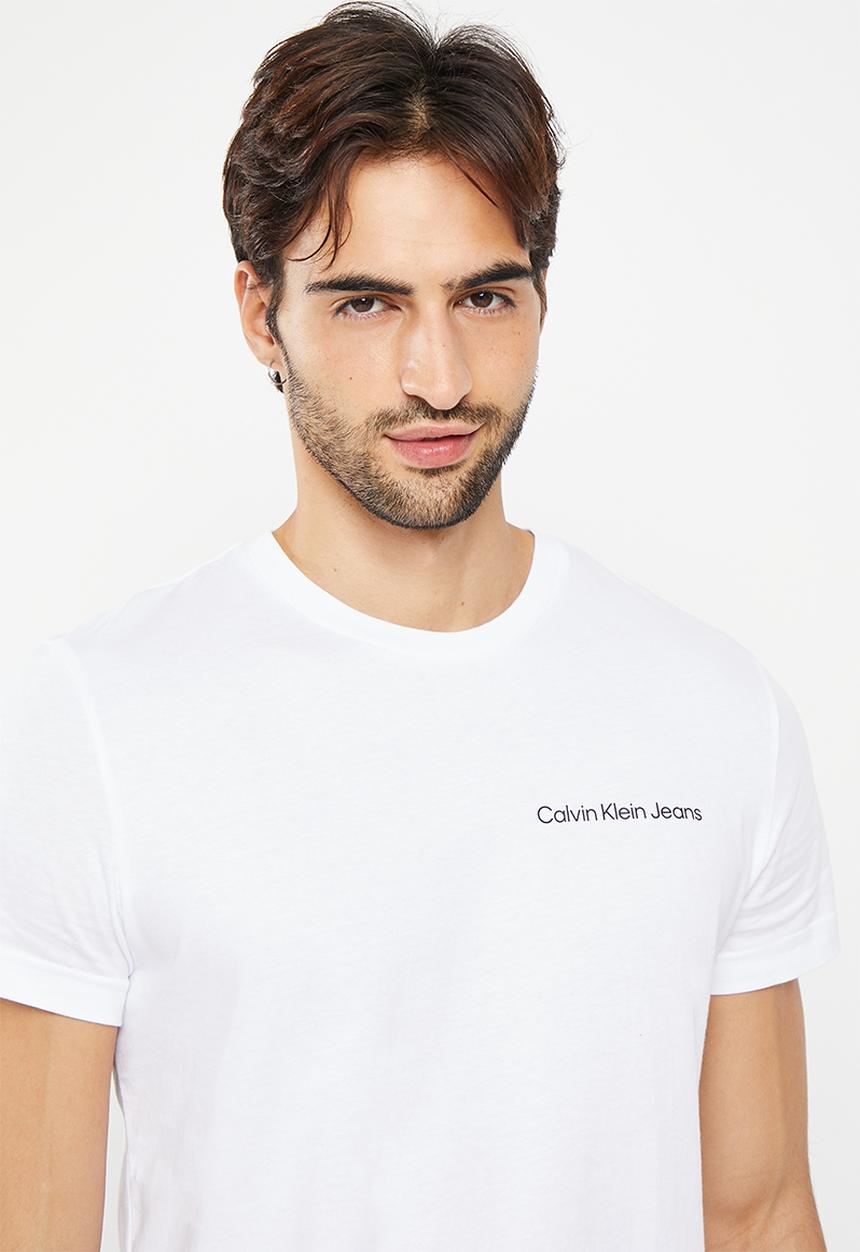Calvin Klein - Chest institutional slim short sleeve tee - white