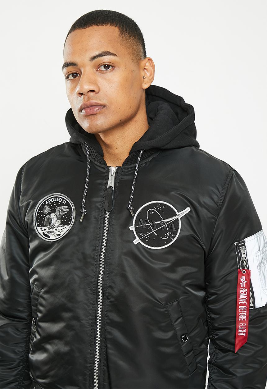 Alpha Industries - Ma-1 vf dark side reflective print - black