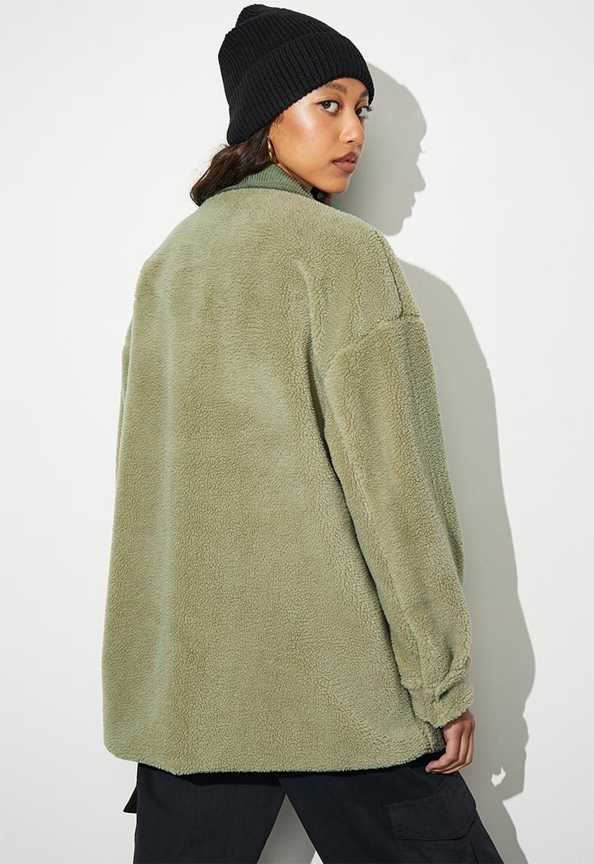 Superbalist - Teddy overshirt - light olive
