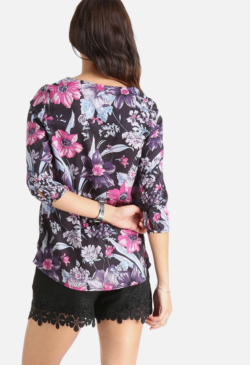 Vero Moda - Silkey Flower 3/4 Top