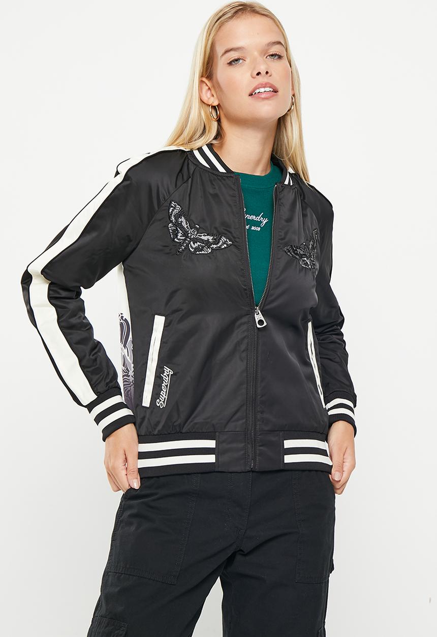 Superdry. - Vintage suikajan bomber - black