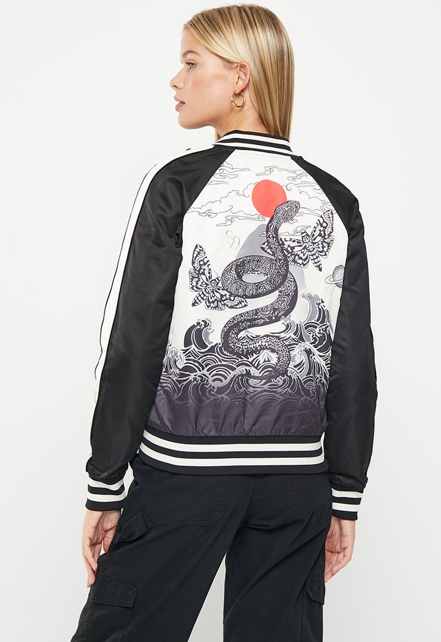 Superdry. - Vintage suikajan bomber - black