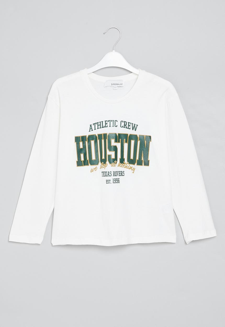 Superbalist - Older girls graphic tee - ecru