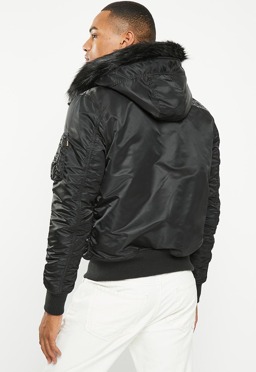 Alpha Industries - Deflector jacket fur - black