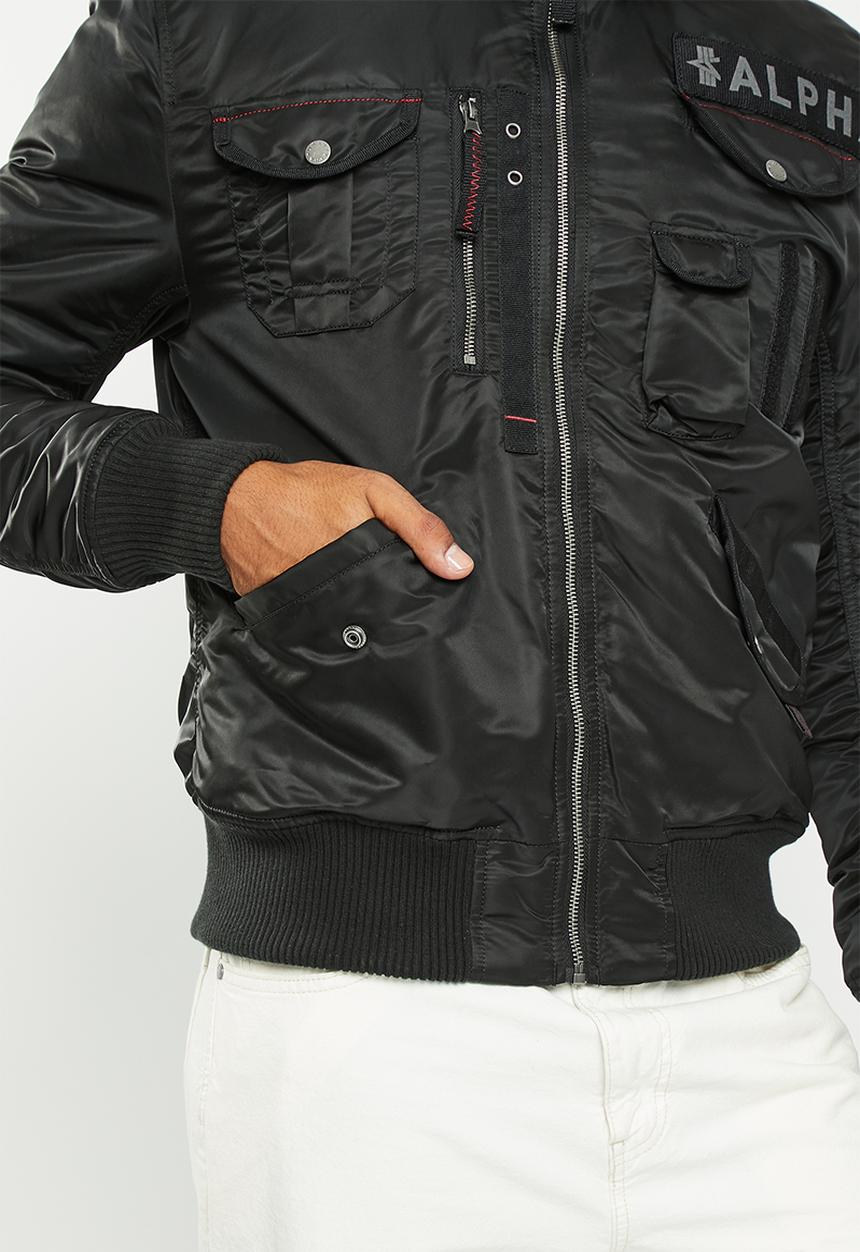 Alpha Industries - Deflector jacket fur - black