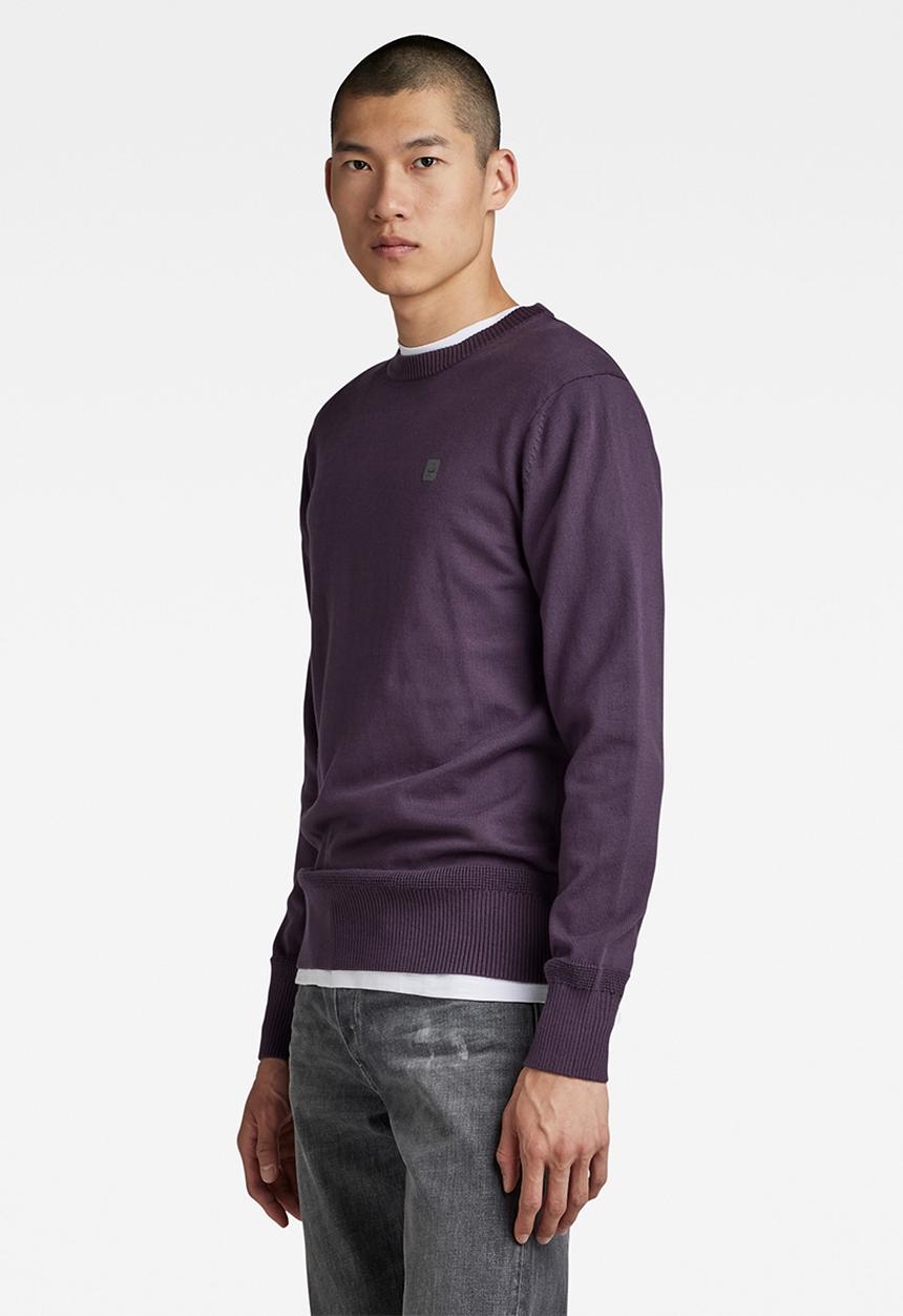 G-STAR - Premium core r knit - carbonne purple