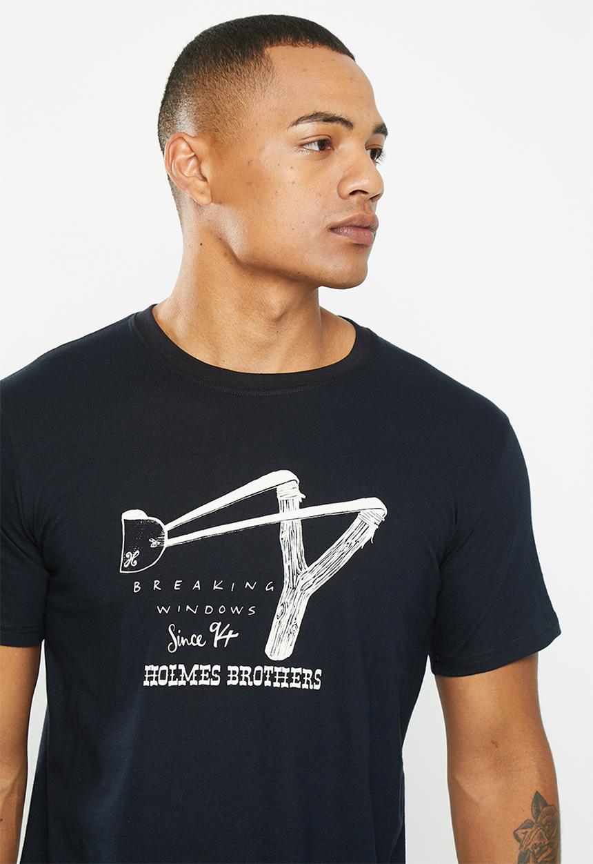 Holmes Bro's - Breaking windows short sleeve tee - black