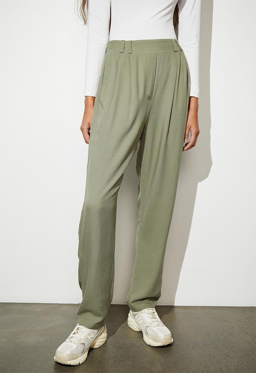 Superbalist - Twill tapered trouser - olive
