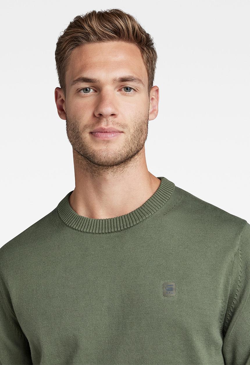 G-STAR - Premium core r knit - lt hunter