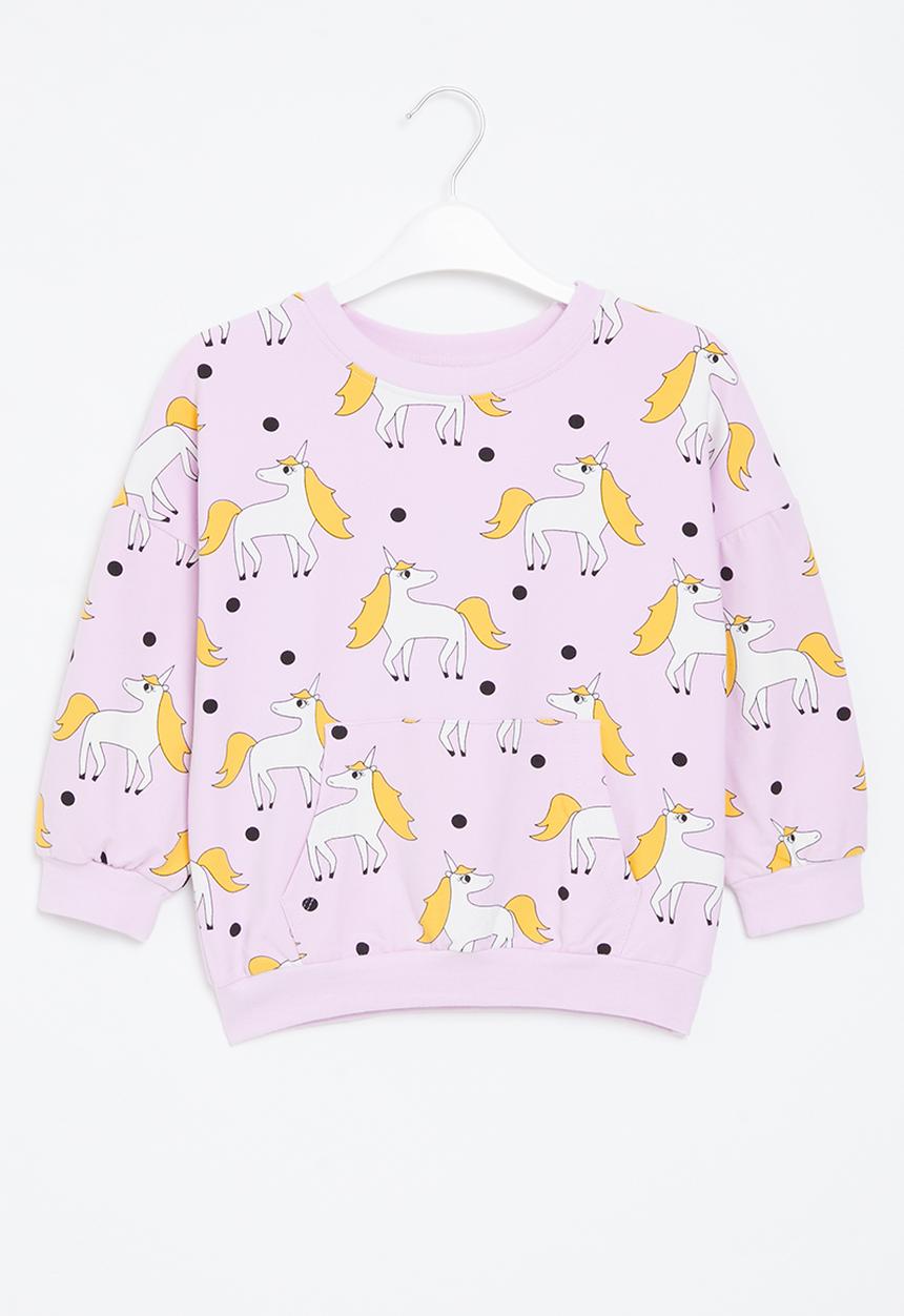 Pop Candy - Girls unicorn sweatshirt - lilac