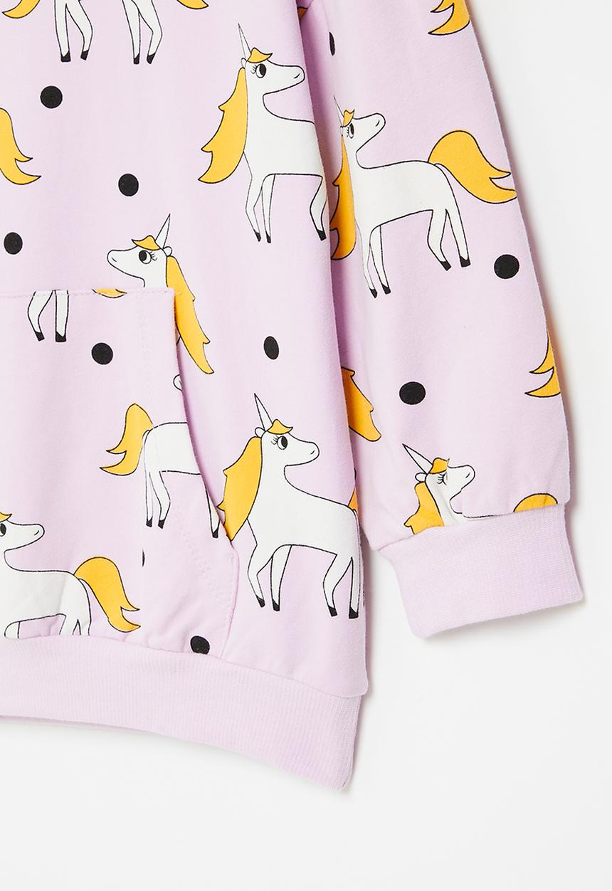 Pop Candy - Girls unicorn sweatshirt - lilac