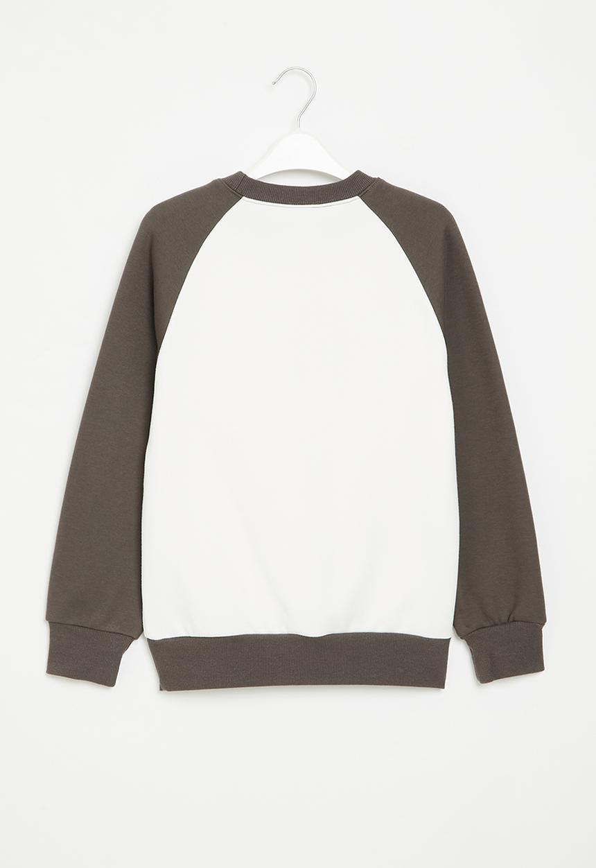 Pop Candy - Boys sweatshirt - white/charcoal