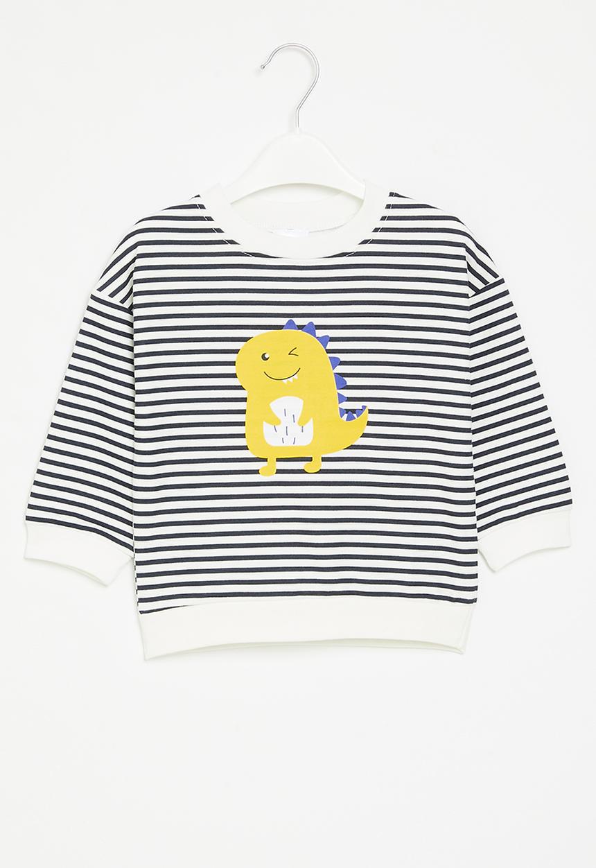 Pop Candy - Stripe sweatshirt - navy