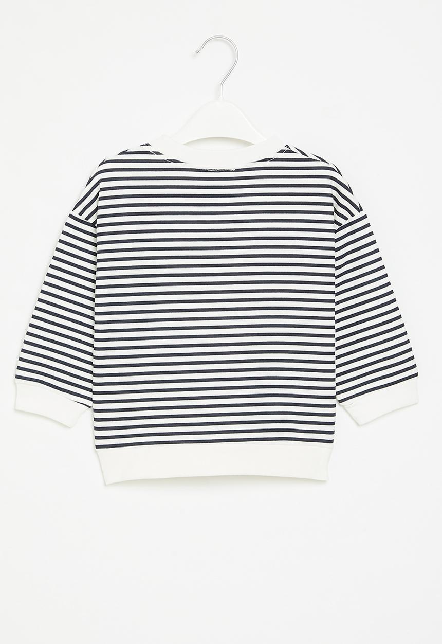 Pop Candy - Stripe sweatshirt - navy