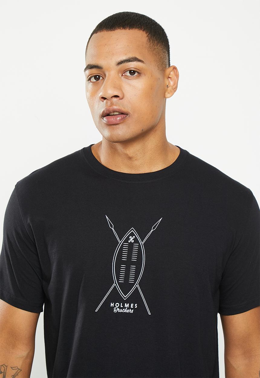 Holmes Bro's - Classic shield short sleeve tee - black