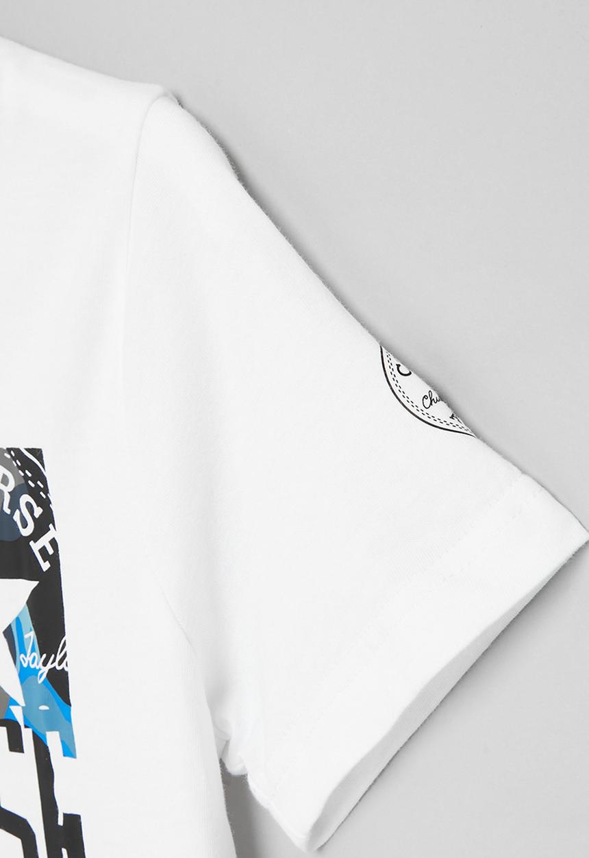 Converse - Cnvb camo logo stack  tee - white