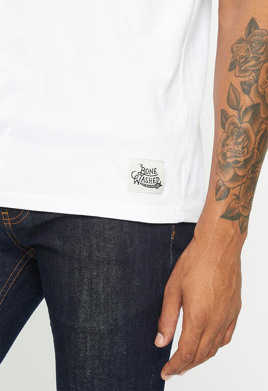 Holmes Bro's - Classic shield short sleeve tee - white
